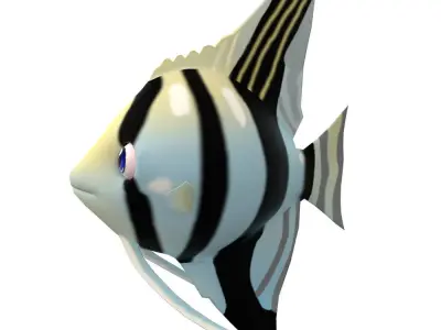 Angel Animated Fish  Low-poly 3D model
