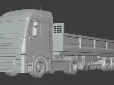 Generic  Tipping - Dump- Construction Heavy Truck 3D model