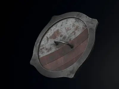 Medieval Shield 3D model buy
