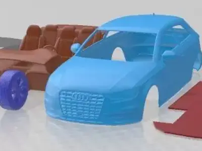 Audi A3 2013 Printable Car  3D print model