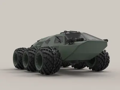 Concept military vehicle 3D model