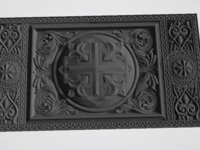 3D model for with a CrossDecor  in a few  formats 3D print model