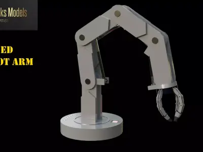 Robot Arm Low-poly 3D model buy