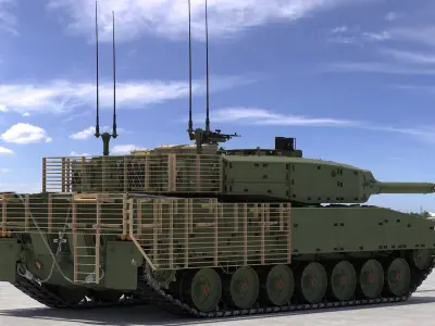 Leopard 2A4M CAN 3D model