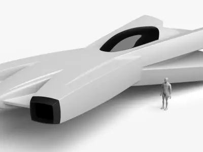 Racing Spaceship Altair 3D model