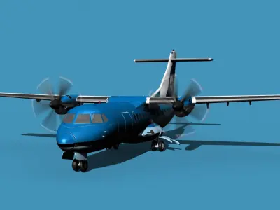 ATR-42-320 Amakusa Airlines 3D model