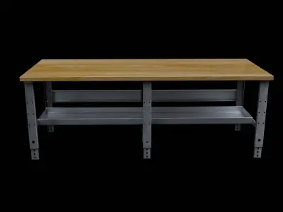 Industrial table Free low-poly 3D model purchase