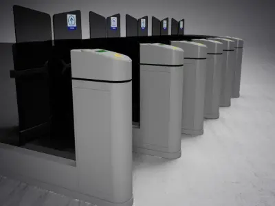 Metro Turnstile 3D model purchase