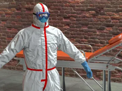 Chemical Protective Suit 3D model