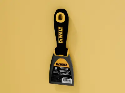 DeWalt Putty Knife 3inch Low-poly 3D model
