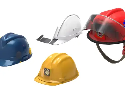 Safety Helmet  Low-poly 3D model