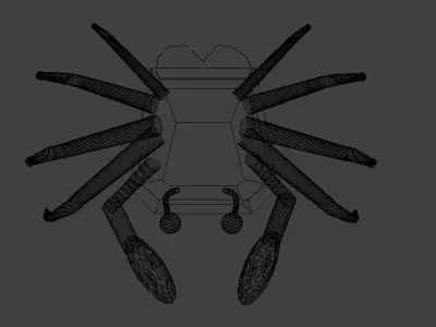 Crab - ocean going Low-poly 3D model