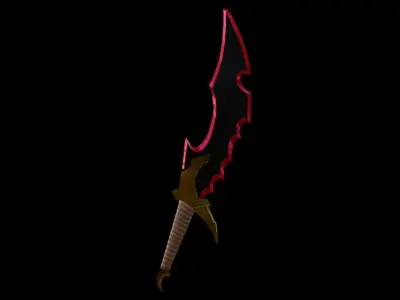 Solo-Leveling - Knight Slayer - Dagger Low-poly 3D model