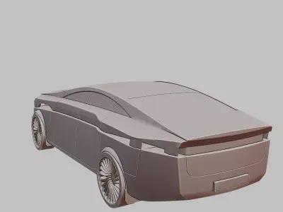 Sport Coupe Four Door Performance Sedan 3D Printable 3D print model