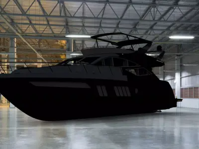 Yacht de luxe Mercedes 3D model
