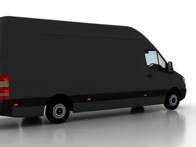 Mercedes Benz Sprinter L3H3 2009 Cargo UK 3D model