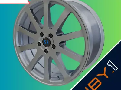 Sport Rim 004 Free low-poly 3D model