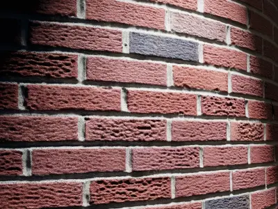 Red Brick Material Tileable HD 16bit Height Map Low-poly 3D model