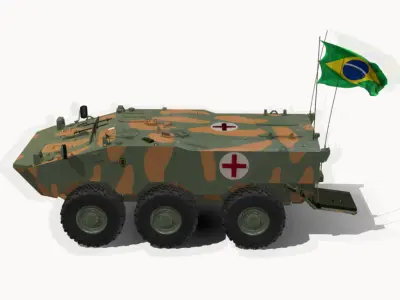iveco guarani ambulancia 3D model