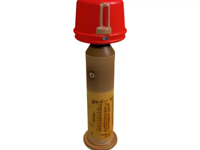 Industrial Brass Signal Beacon Lamp 3D model