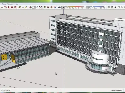 Sketchup Office building C2 Free 3D model