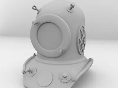 Diving Helmet 3D model