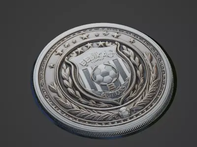 Besiktas Football Medallion 3D print model