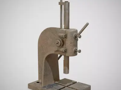 Precision Bench Press - Generic 01 Rusty Low-poly 3D model