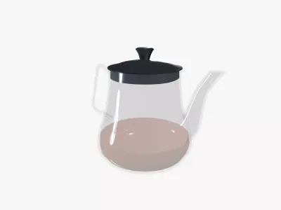 Teapot Low-poly 3D model