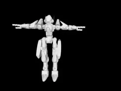 cool simple mecha Free 3D print model