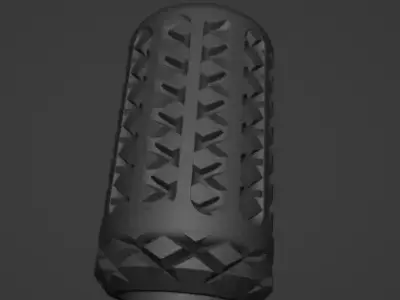 sks charging handle 3D model
