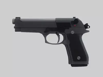 BERETTA pistol 3D model buy