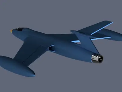 messerschmitt zerstorer 3D print model