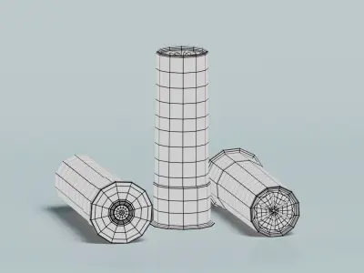 SHOTGUN SHELLS Low-poly 3D model
