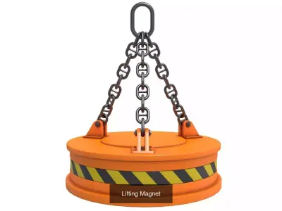 Lifting Magnet  collection 3D Model Pack