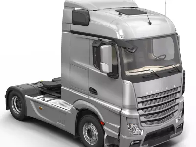 Generic Truck With Trailer 3D model purchase