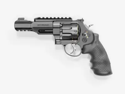  R8 Revolver Low-poly 3D model