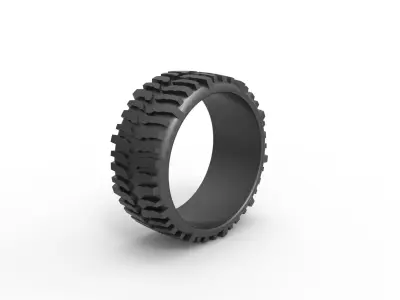 Super Swamper Bogger tire Ring 3D print model