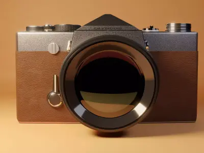 OM1 film camera model Low-poly 3D model