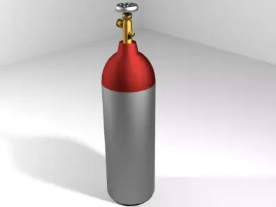 Gas Tank - Cylinder Type 2 3D model