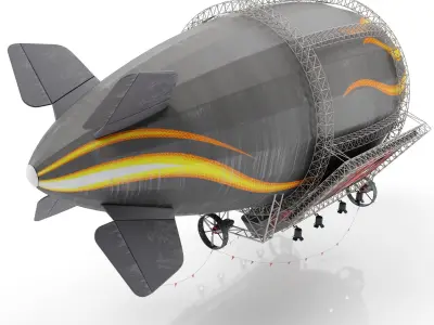 Advertising Zeppelin Burn 3D model