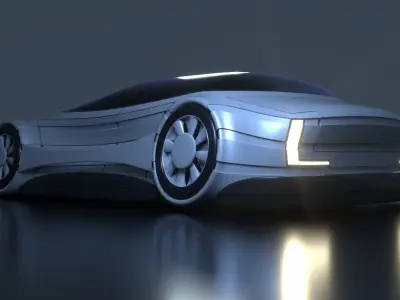 Futuristic Car 21 3D model
