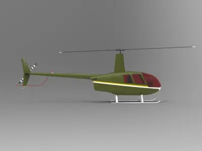 Robinson R66 Turbine 3D model