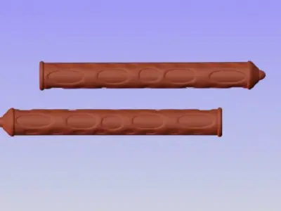  Shadowfang Blades Low-poly 3D model