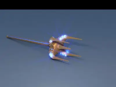 Scepter of light Free 3D model