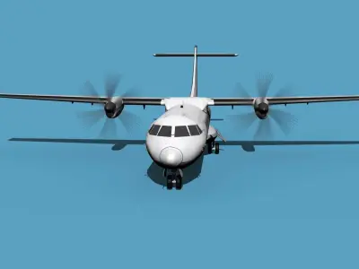 ATR  ATR-72-600 Unmarked 2 3D model