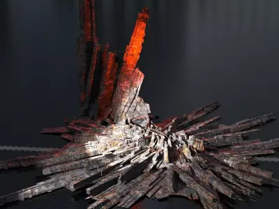 Crystal Magma Kit bash 3D model