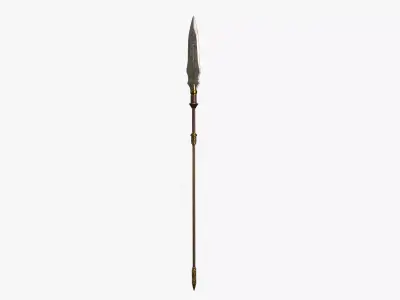 Spear 02 Low-poly 3D model