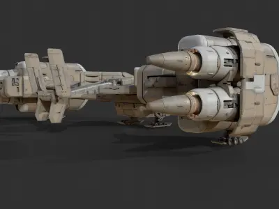 scifi-model548 spaceship 3D model