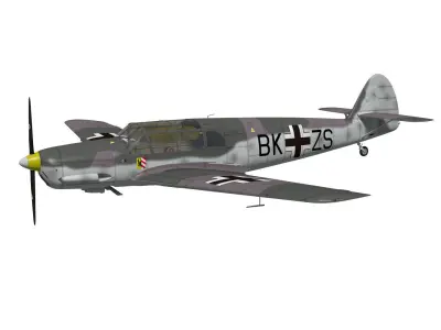 messerschmitt bf108 Taifun 3D model get